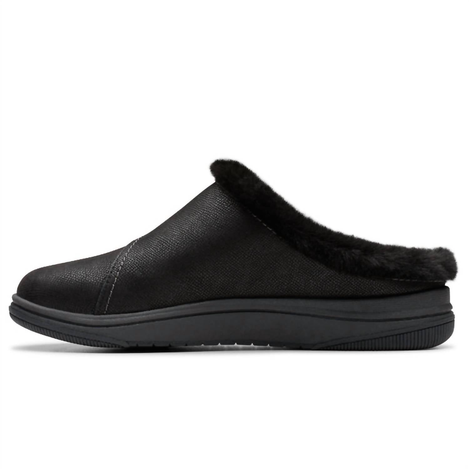 Clarks Women's Breeze Myth Clog in black - women's shoe - alternate view