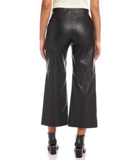Karen Kane Crop faux pant in black - women's pants - view 4