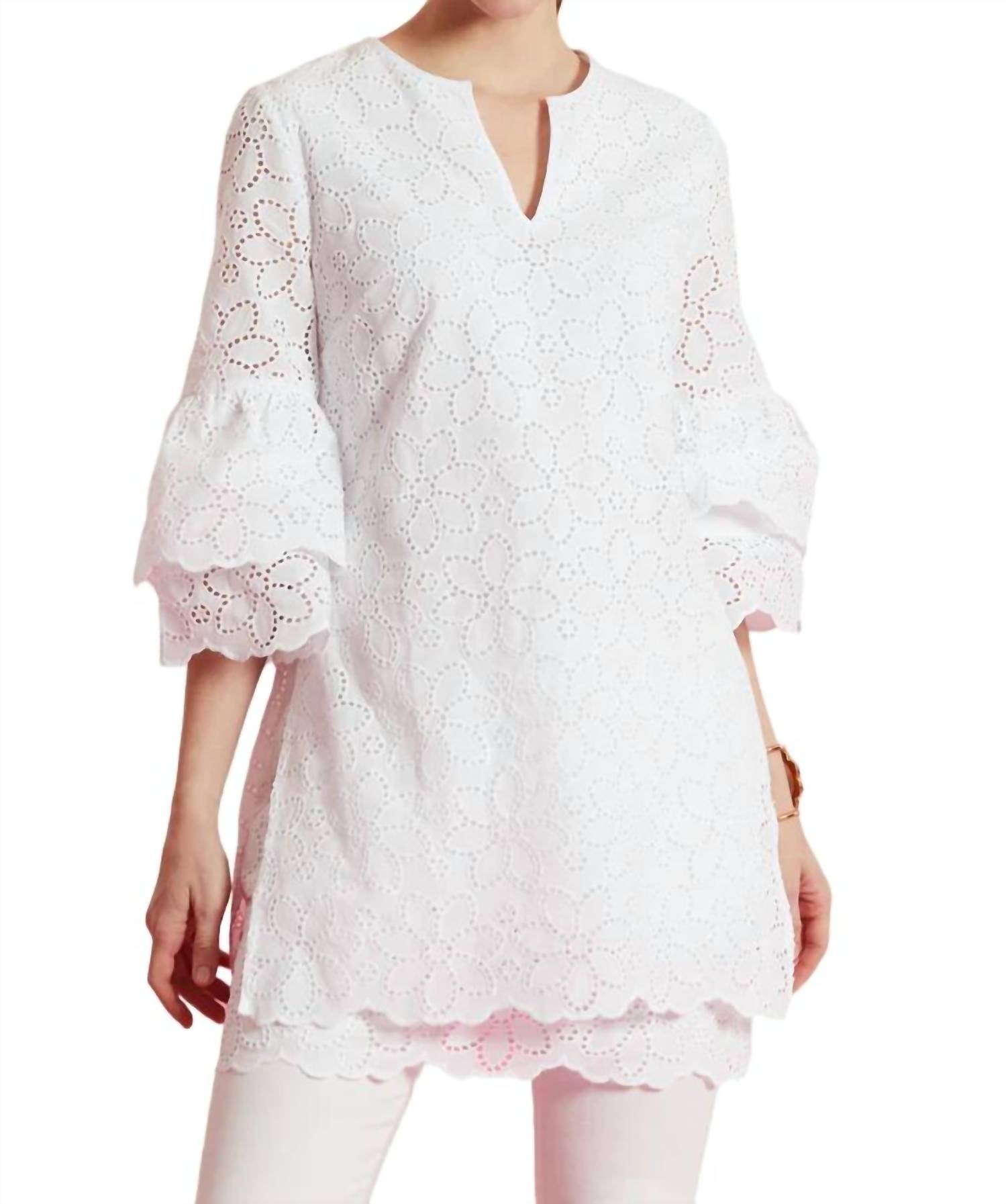 Tyler Boe - Christa Eyelet Tunic Top