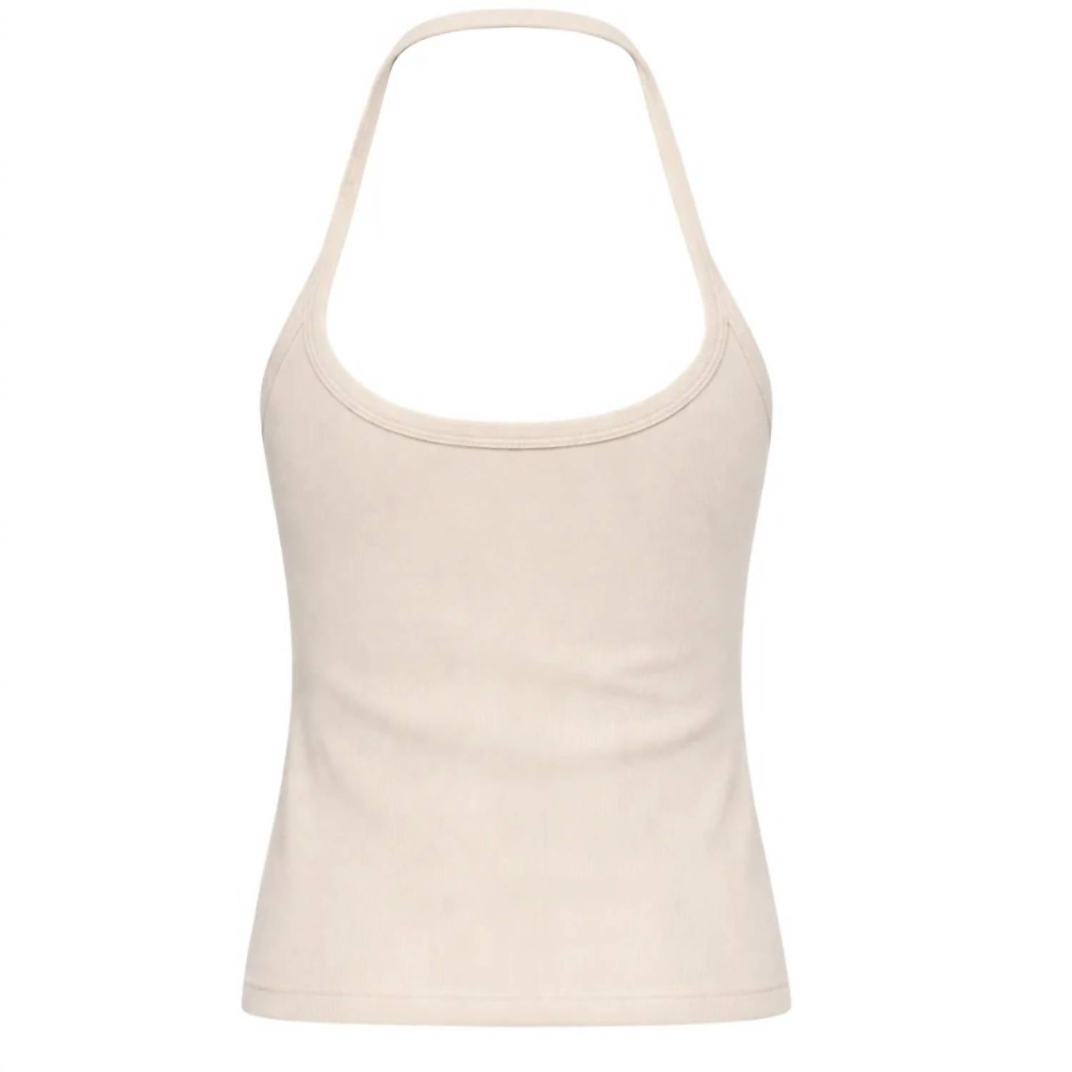 Enza Costa - COTTON RIB HALTER TOP