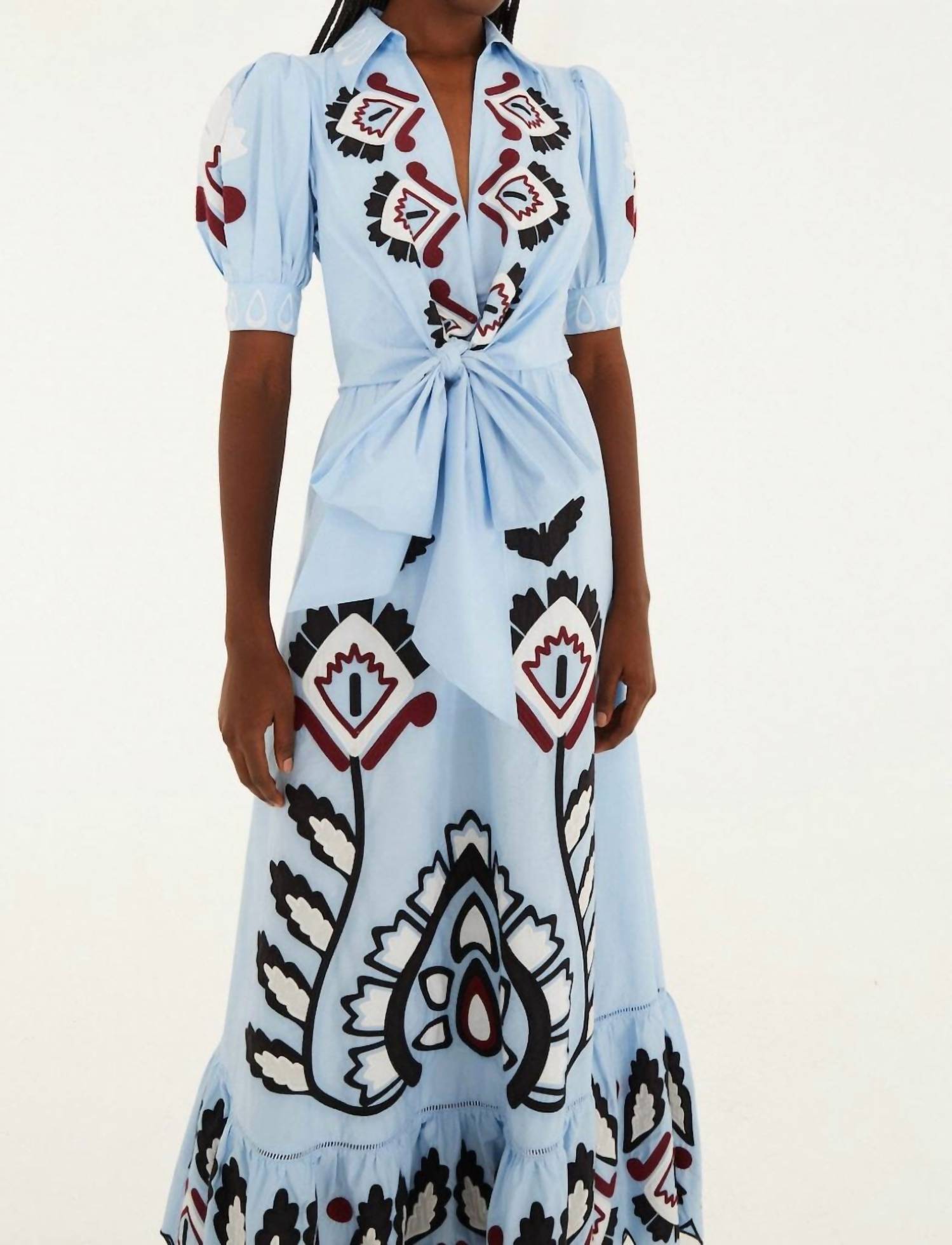 Farm Rio - Artisanal Bow Maxi Dress