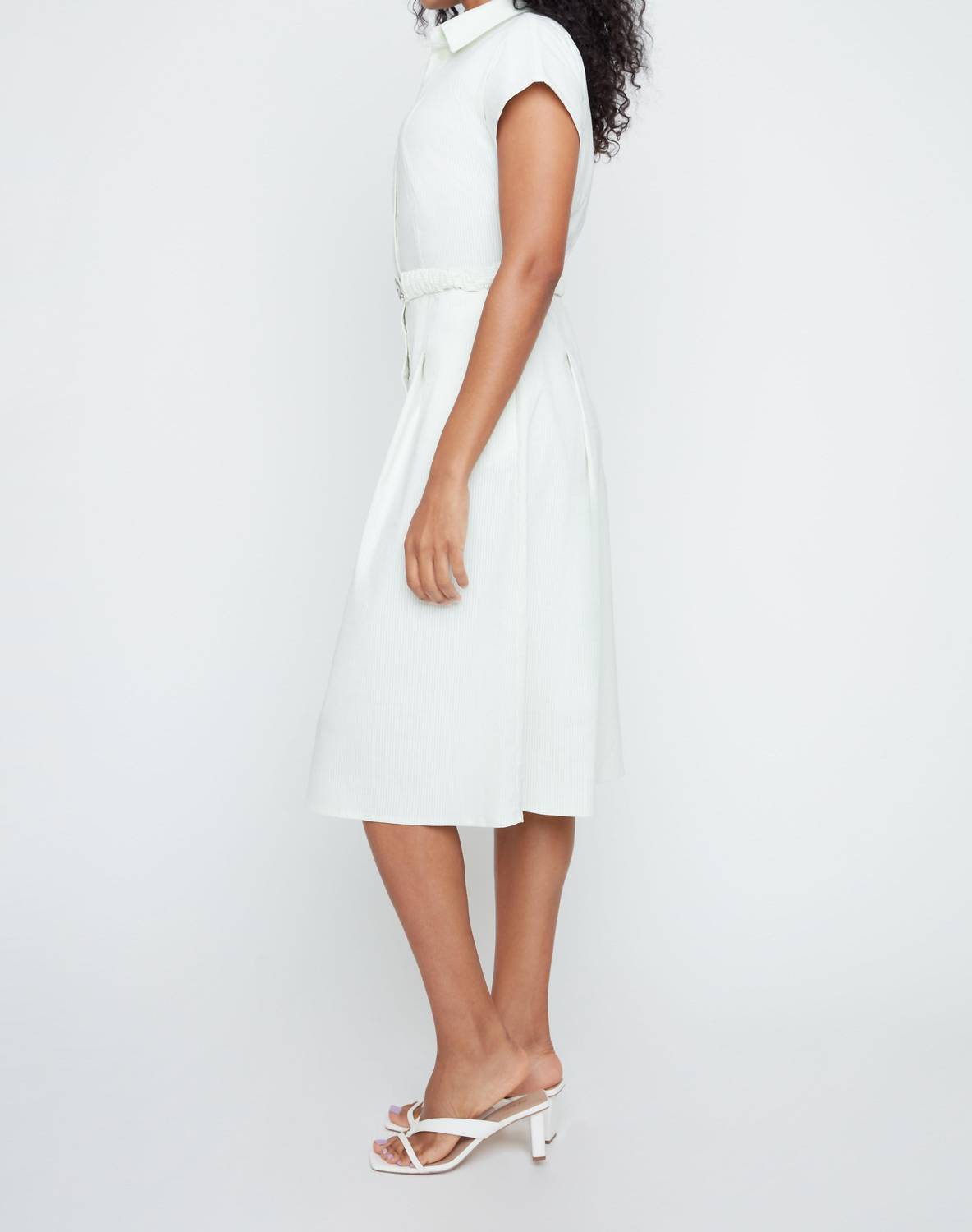 Renuar - Mint To Blush Stripe Midi Dress