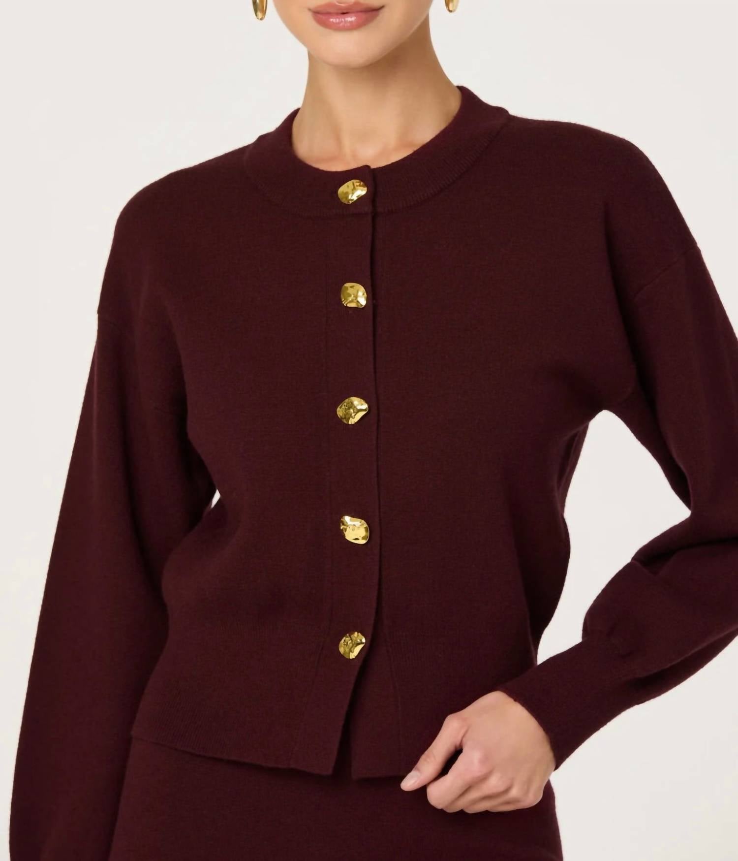 Astr - Eryn Crewneck Cardigan