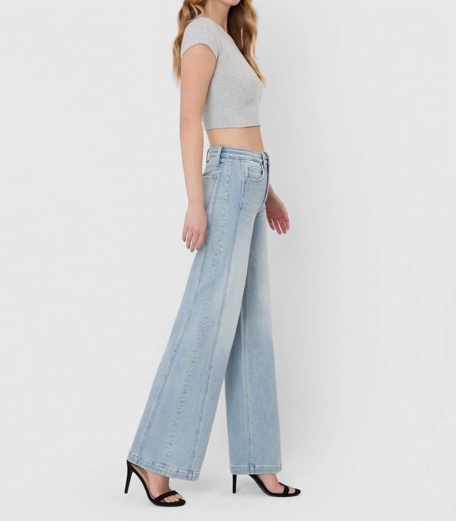 Vervet By Flying Monkey - Panel Wide Leg Jeans