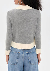 Re/Done - Pearl Contrast Cardigan