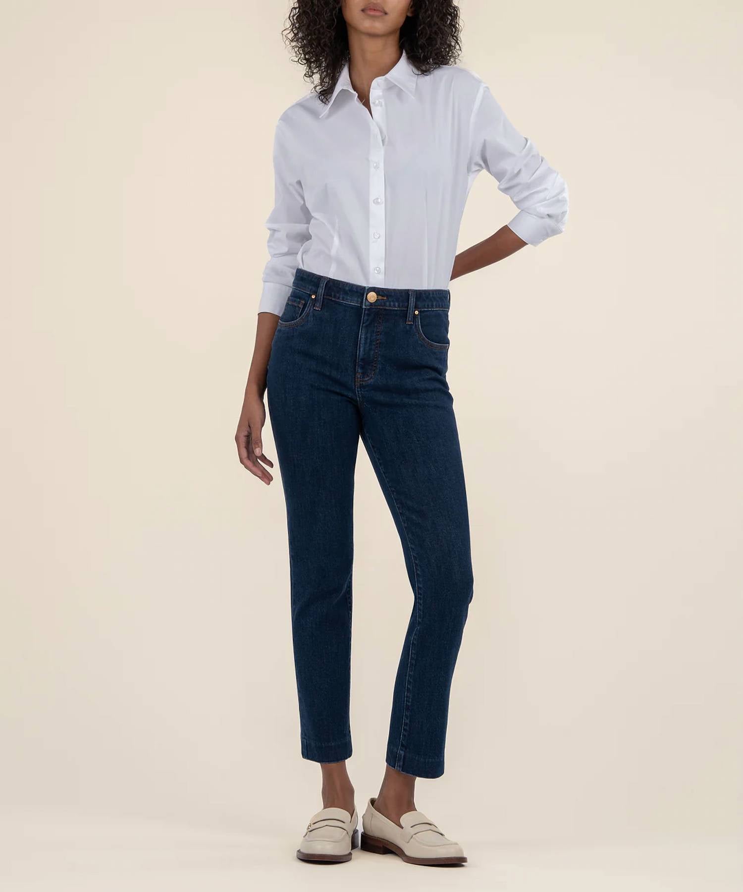 Kut From The Kloth - Reese High Rise Ab Fab Ankle Straight Jeans