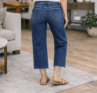 Vervet By Flying Monkey - Clean Slate Cropped Wide Jeans