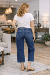Vervet By Flying Monkey - Clean Slate Cropped Wide Jeans