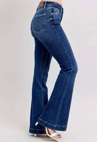 Judy Blue - High Waist Trouser Flare Jeans