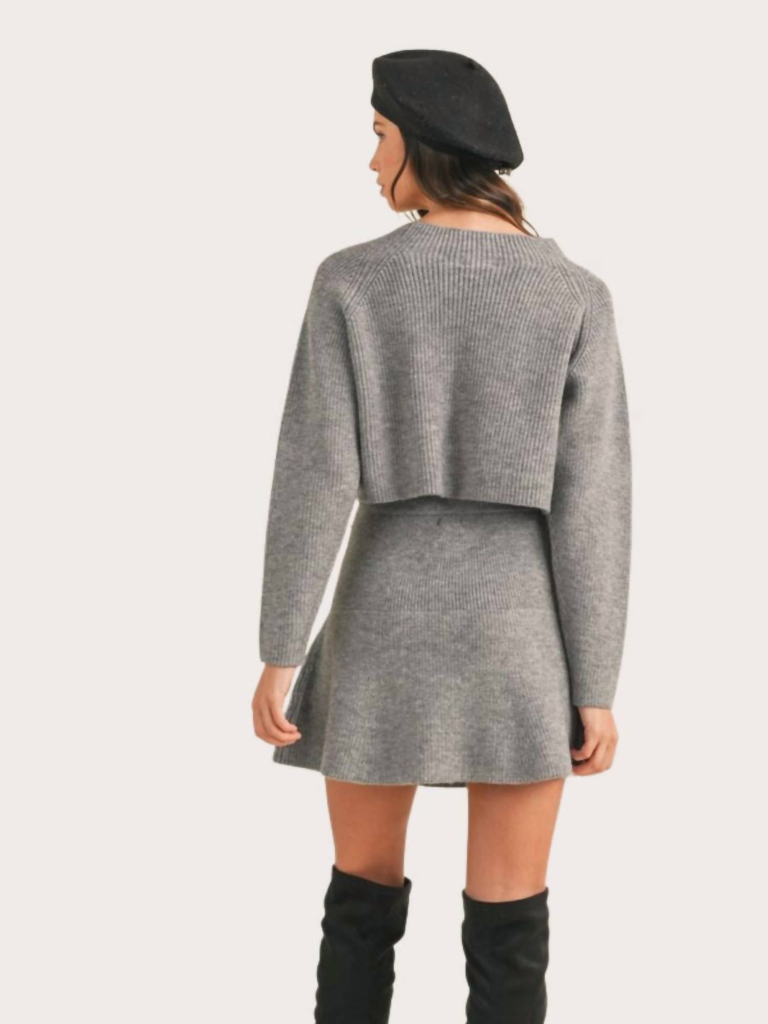 Mable - Courtney Sweater Flare Skirt