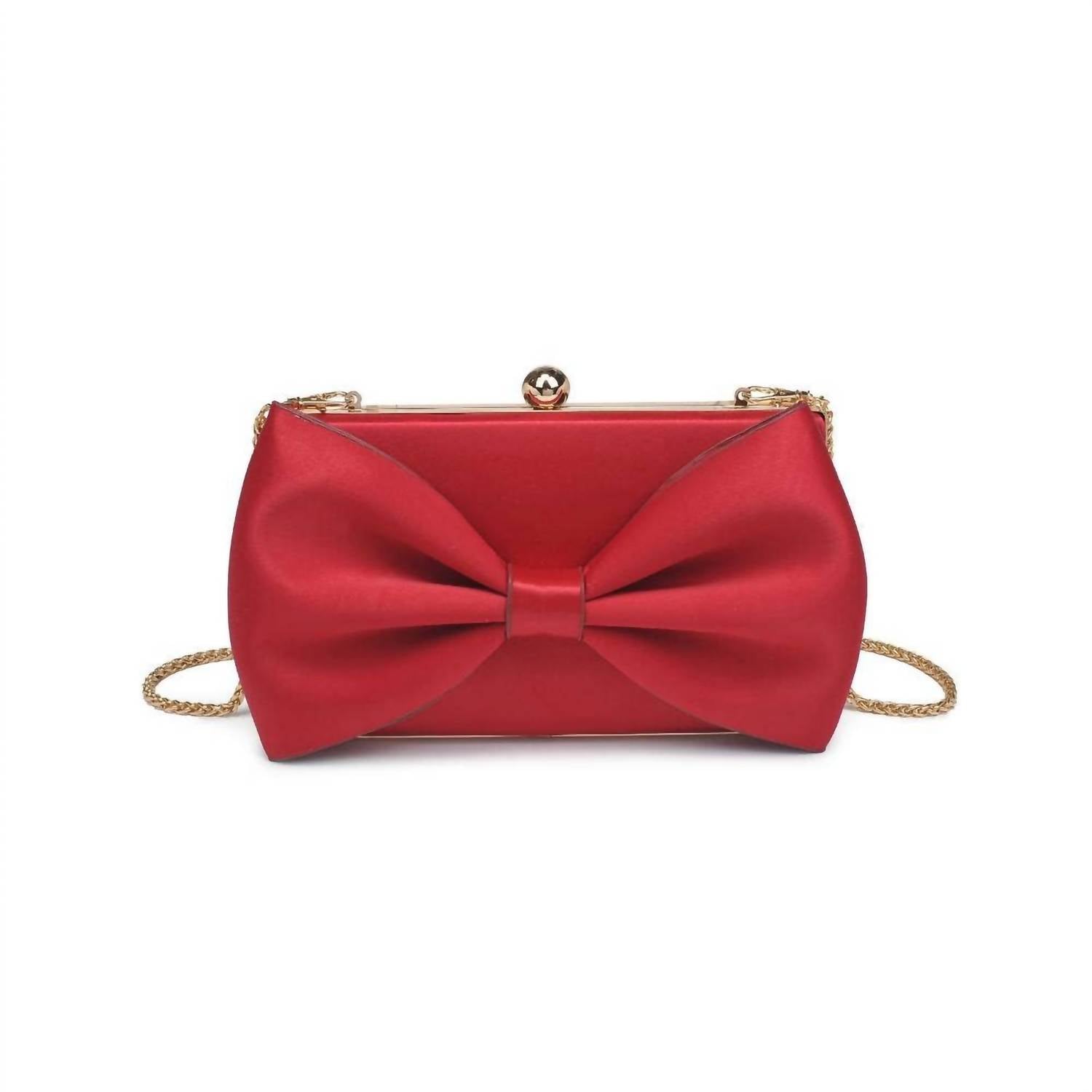 Urban Expressions Women's Belle Bow Evening Bag in red - women's bag