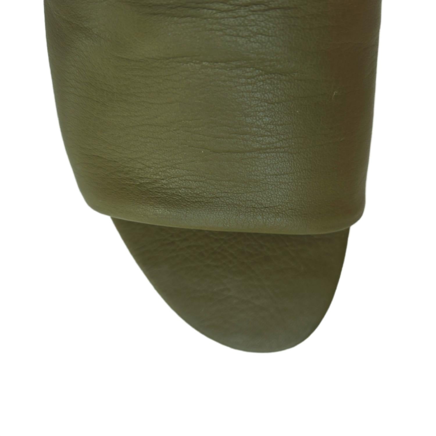 COCLICO Women's Vita Demi Wedge Slide in artichoke - women's shoe - view 4