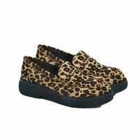 The FLEXX Women's Adenike Leather Loafers in multi - women's flats - detail view