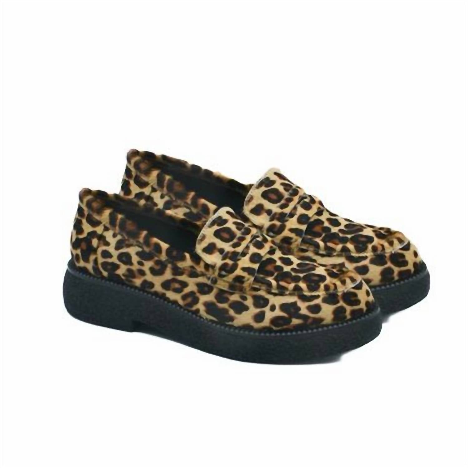 The FLEXX Women's Adenike Leather Loafers in multi - women's flats - detail view