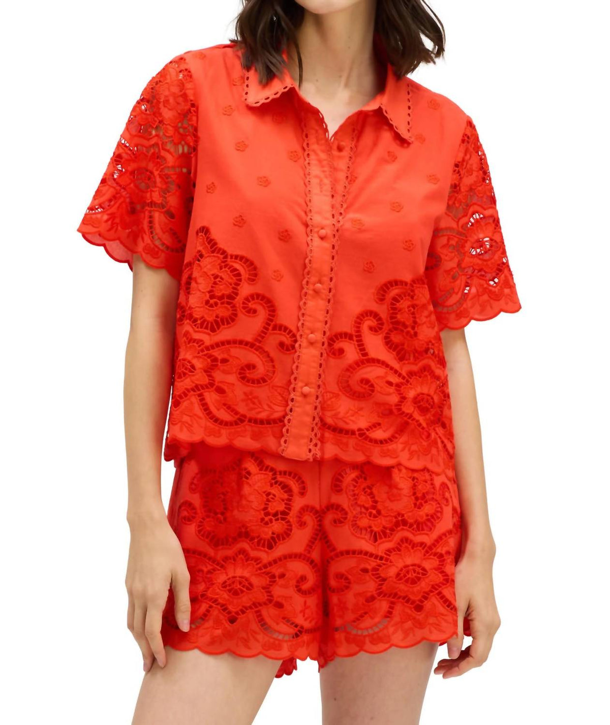 Allison New York - Ainsley Embroidered Shorts