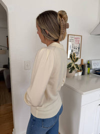Current Air - Teegan Buttoned Collar Pullover Sweater