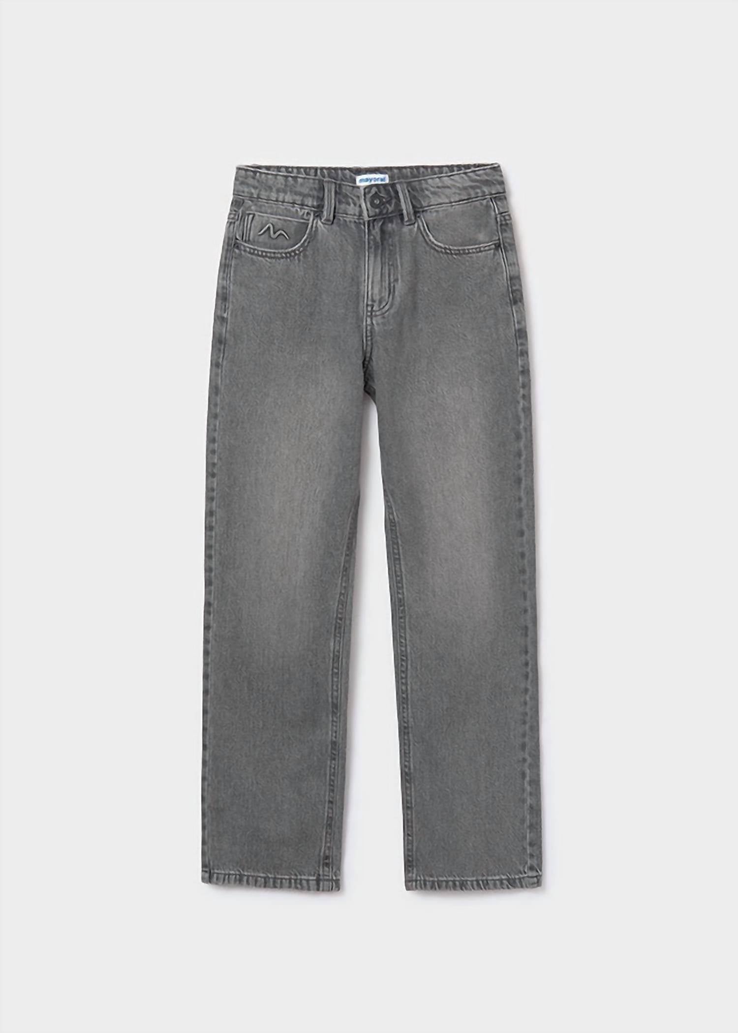 Mayoral - Girl's Relaxed Fit Long Denim Jeans