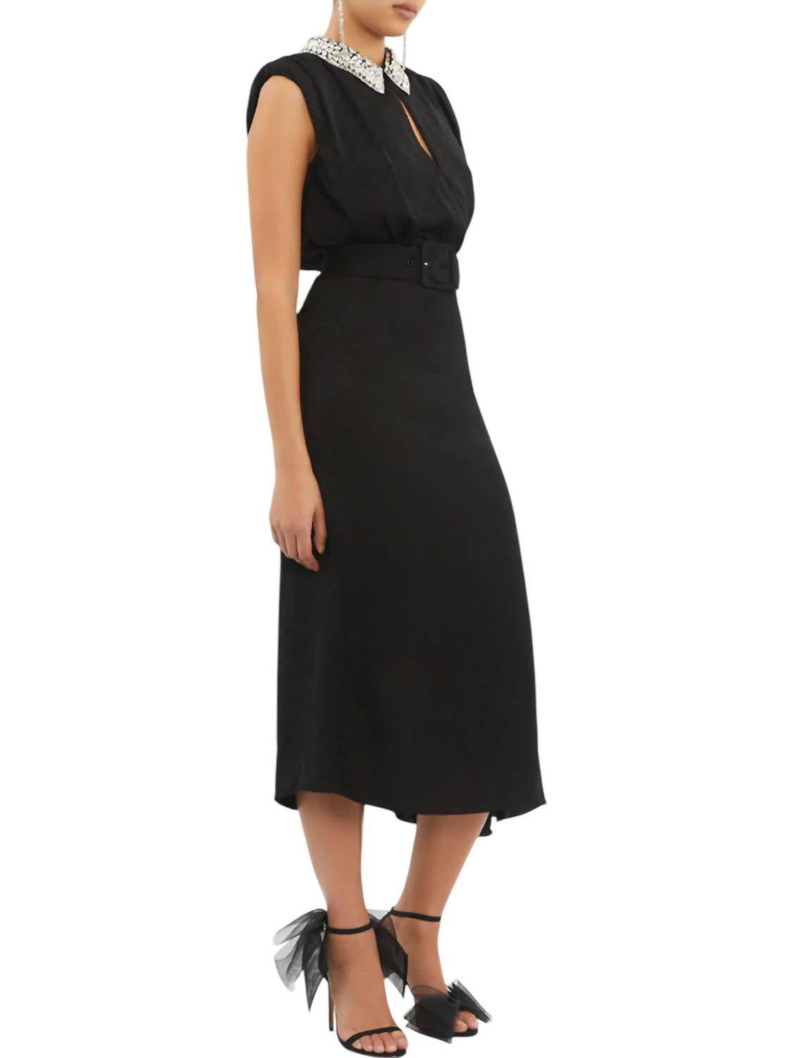 Rebecca Vallance - LORRAINE COLLAR MIDI DRESS