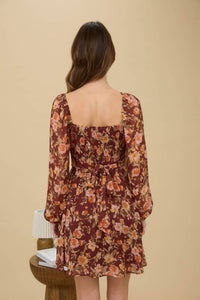 Blu Pepper - Floral Sweetheart Mini Dress