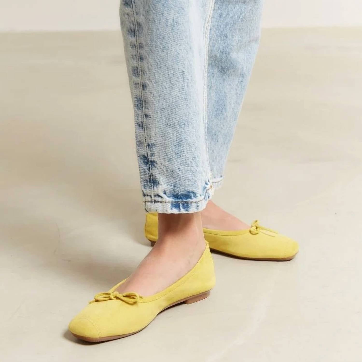 Reqins - Women's Ballerinas Harmony Suede Leather Flat