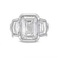 Diana M Jewels - Women's Emerald & Cadilac Lab-Grown Diamond Jewelry Ring (12.00 Ct) - Luxe