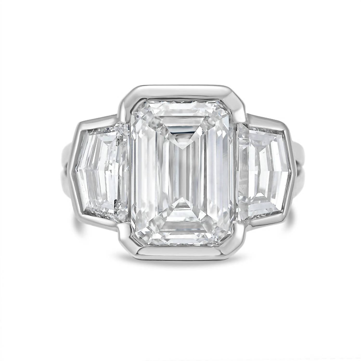 Diana M Jewels - Women's Emerald & Cadilac Lab-Grown Diamond Jewelry Ring (12.00 Ct) - Luxe