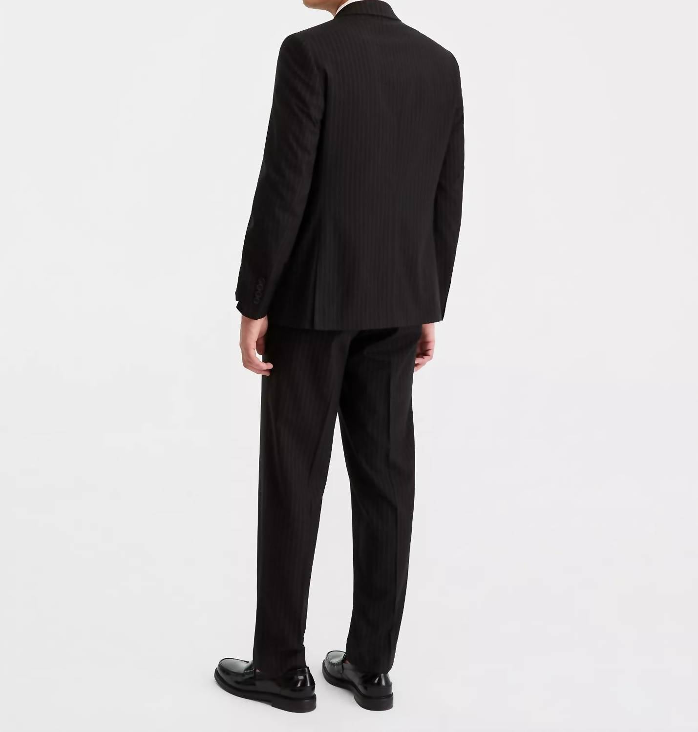 Nautica - Modern Fit Bi-stretch Pinstripe Suit Jacket And Pants