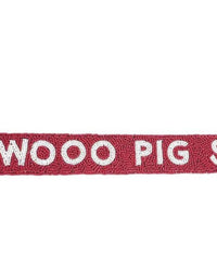 La Chic Designs - Women's Arkansas Woo Pig Sooie Beaded Bag Strap