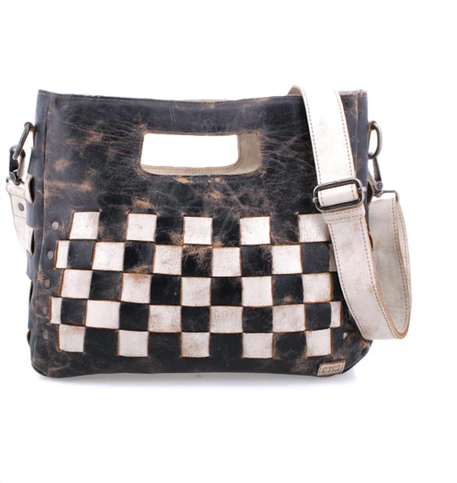 BEDSTU Orchid Handwoven Handbag in black lux nectar lux - women's bag