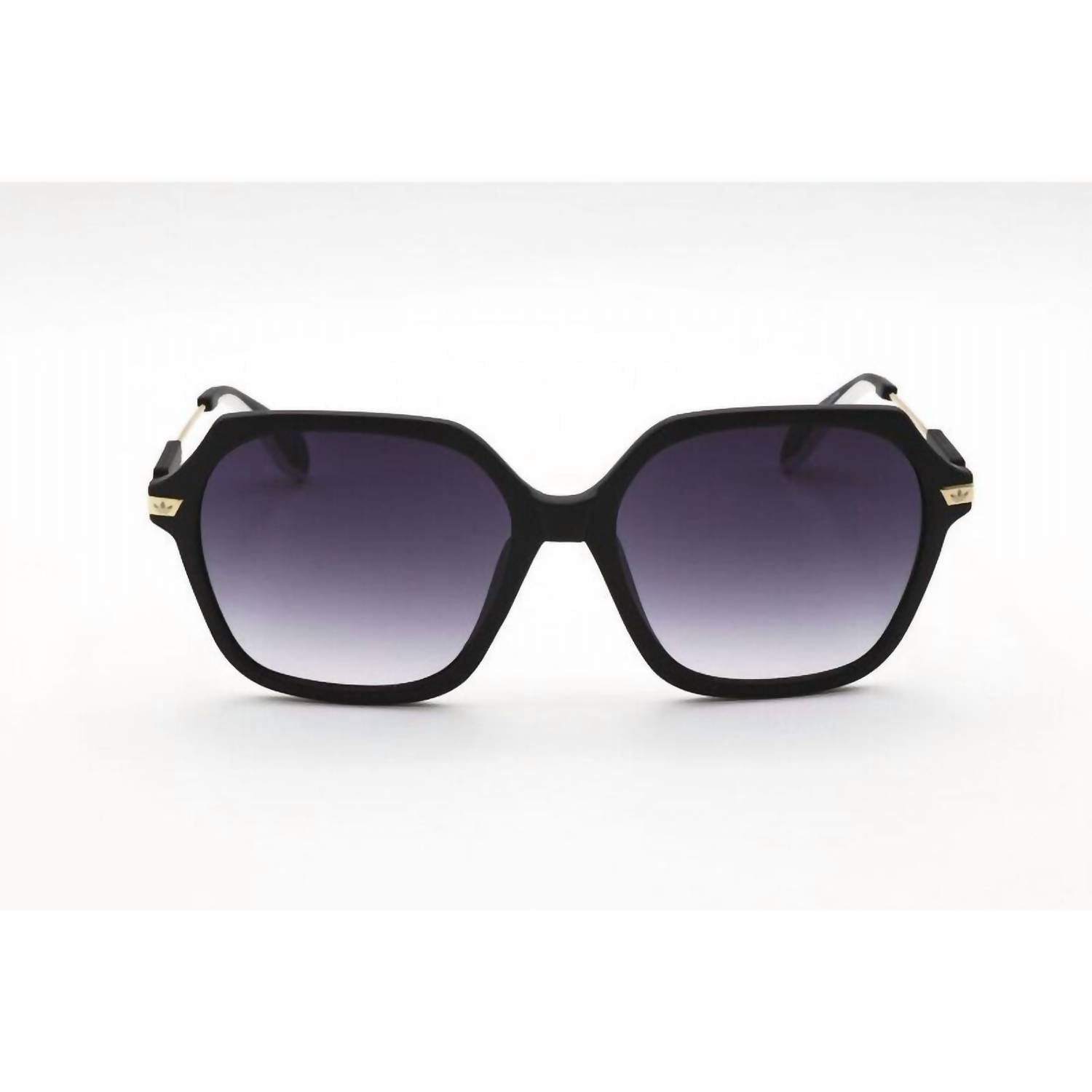 adidas Women's Geometric Sunglasses in black - women's accessory - detail view
