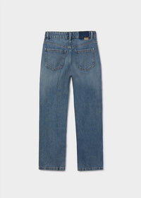 Mayoral - Girl's Relaxed Fit Long Denim Jeans