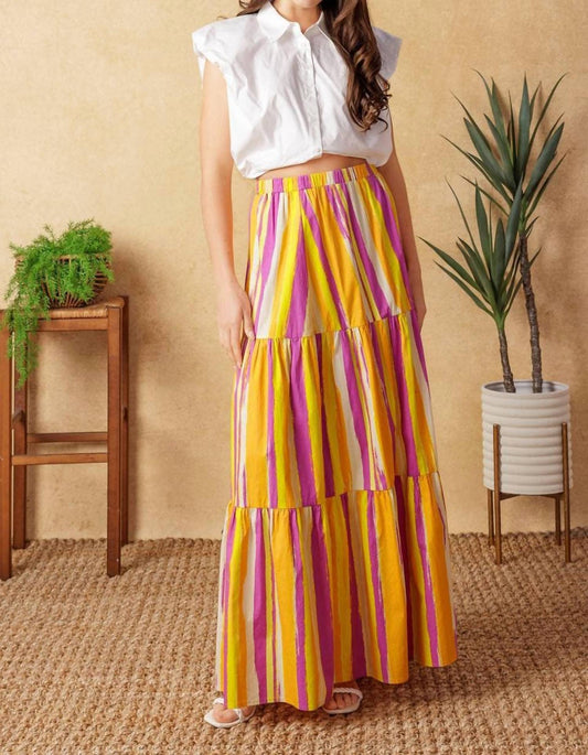 Flying Tomato - Sunset Summer Maxi Skirt