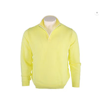 St. Croix - Men's Open Mock Micro Box Weave Sweater