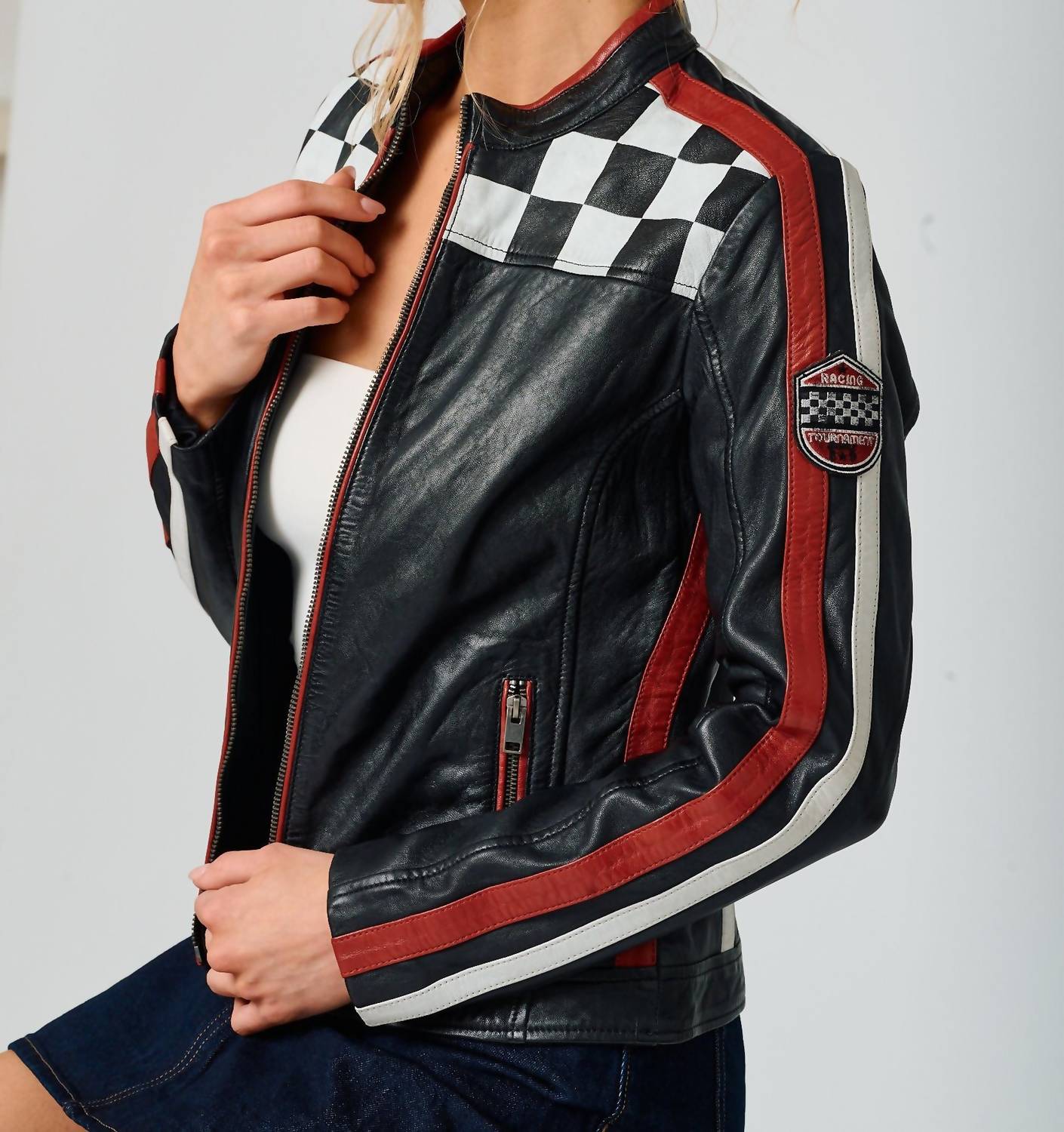Mauritius - Racer Leather Jacket