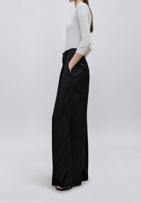 KALLMEYER Fatima Wide Leg Trouser in black - women's pants - alternate view