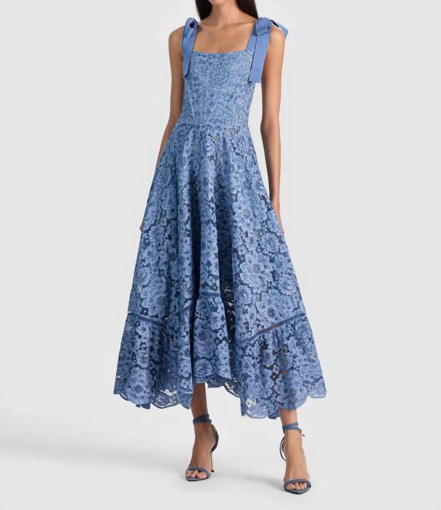 Alice + Olivia - ROSALEE LACE BUSTIER DRESS