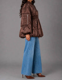 For Her Nyc - New Woven Jacket With Contrasting Lining