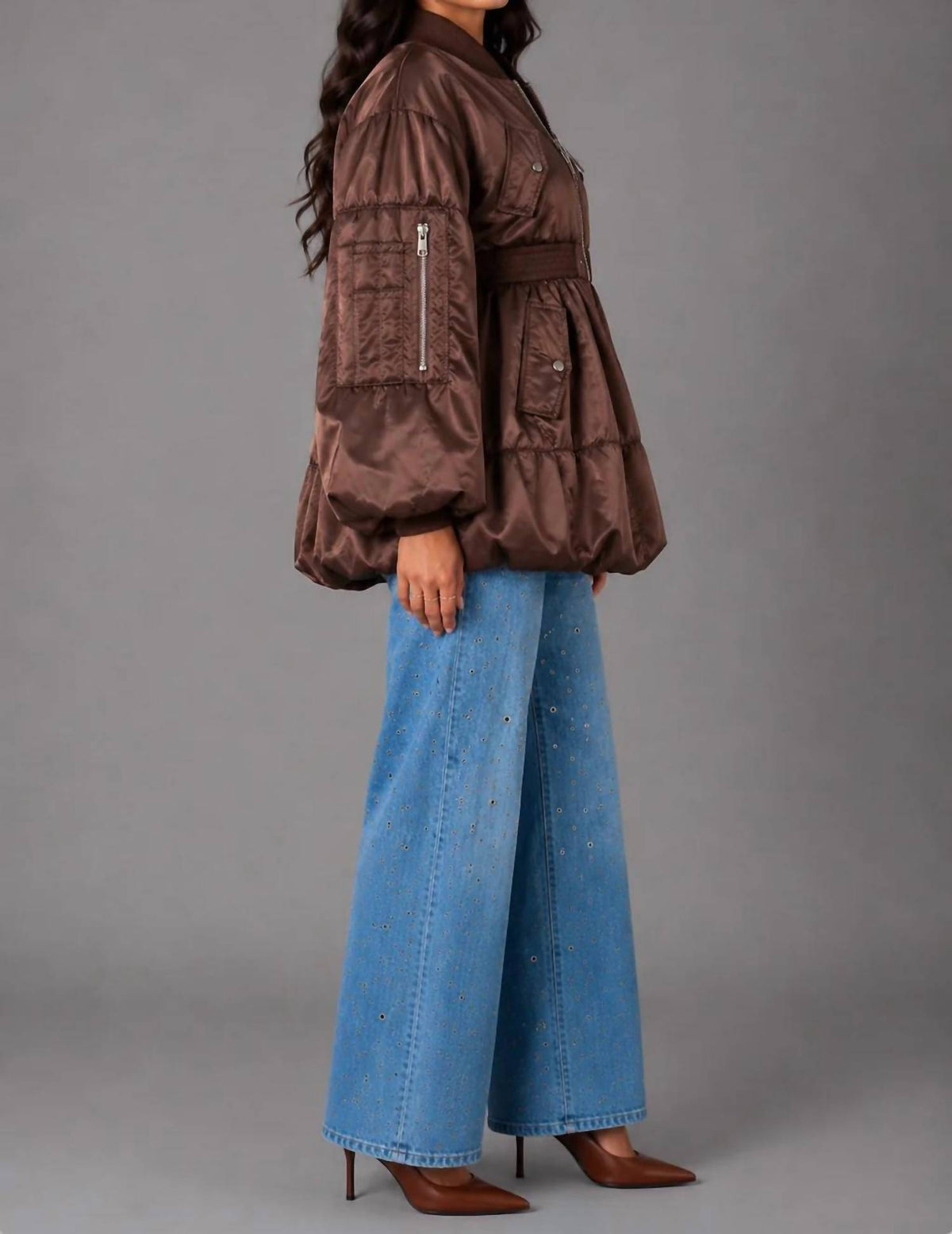 For Her Nyc - New Woven Jacket With Contrasting Lining
