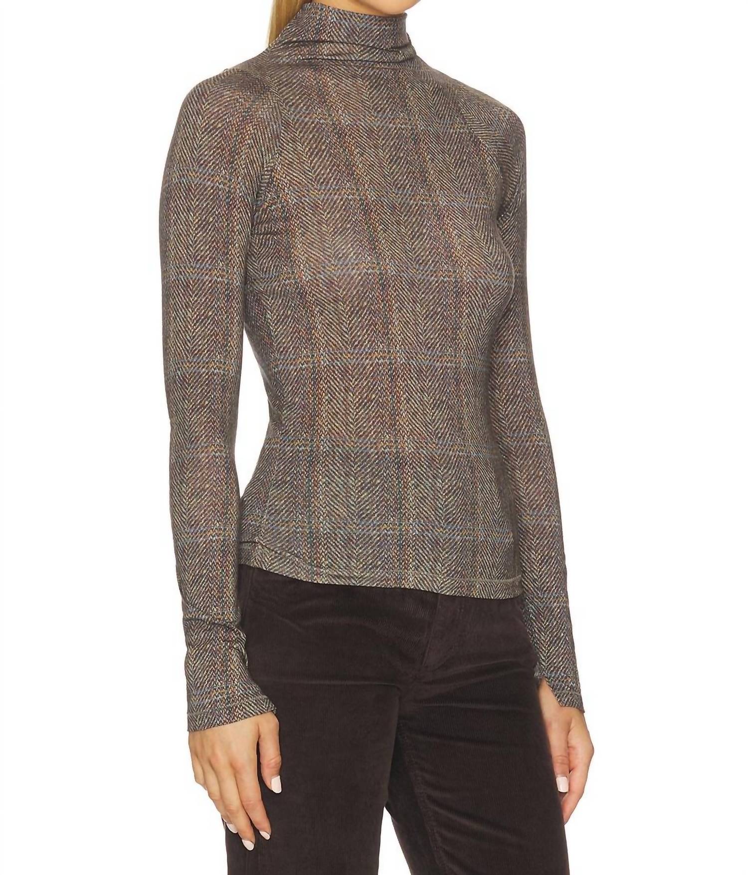 Rag & Bone - Shaw Paneled Long Sleeve Turtleneck Tee