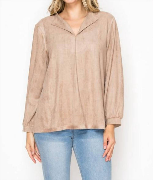 Joh - Adam Stretch Suede top