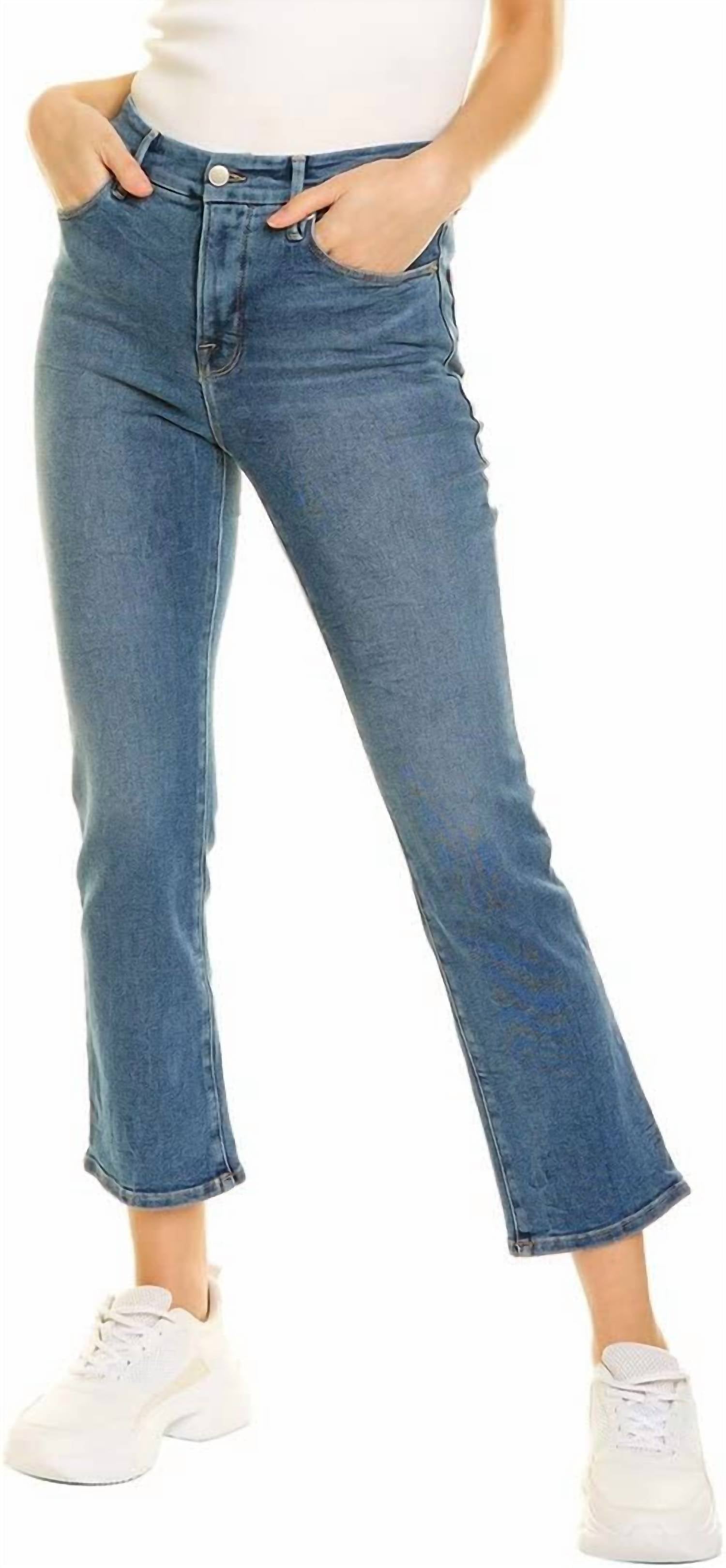 GOOD AMERICAN Women's Good Straight Jean in blue - women's jeans