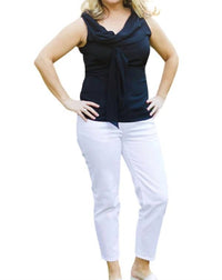 SLEEVELESS TOP WITH FRONT DETAILS