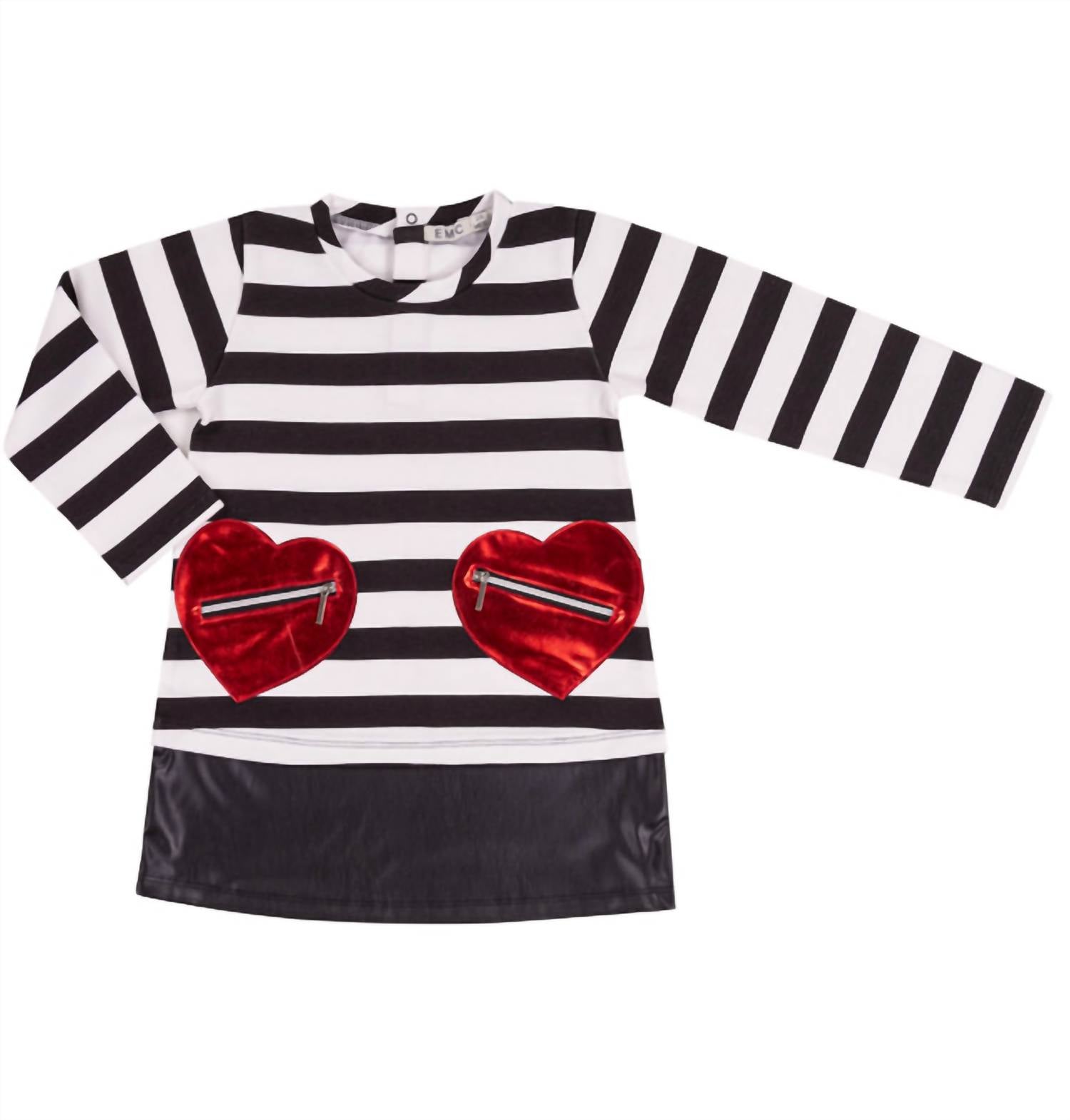 Emc - Girl's Stitch & Eco Leather Dress