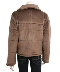 Hyfve - Women's Shawl Collar Asymmetrical Puffer Coat