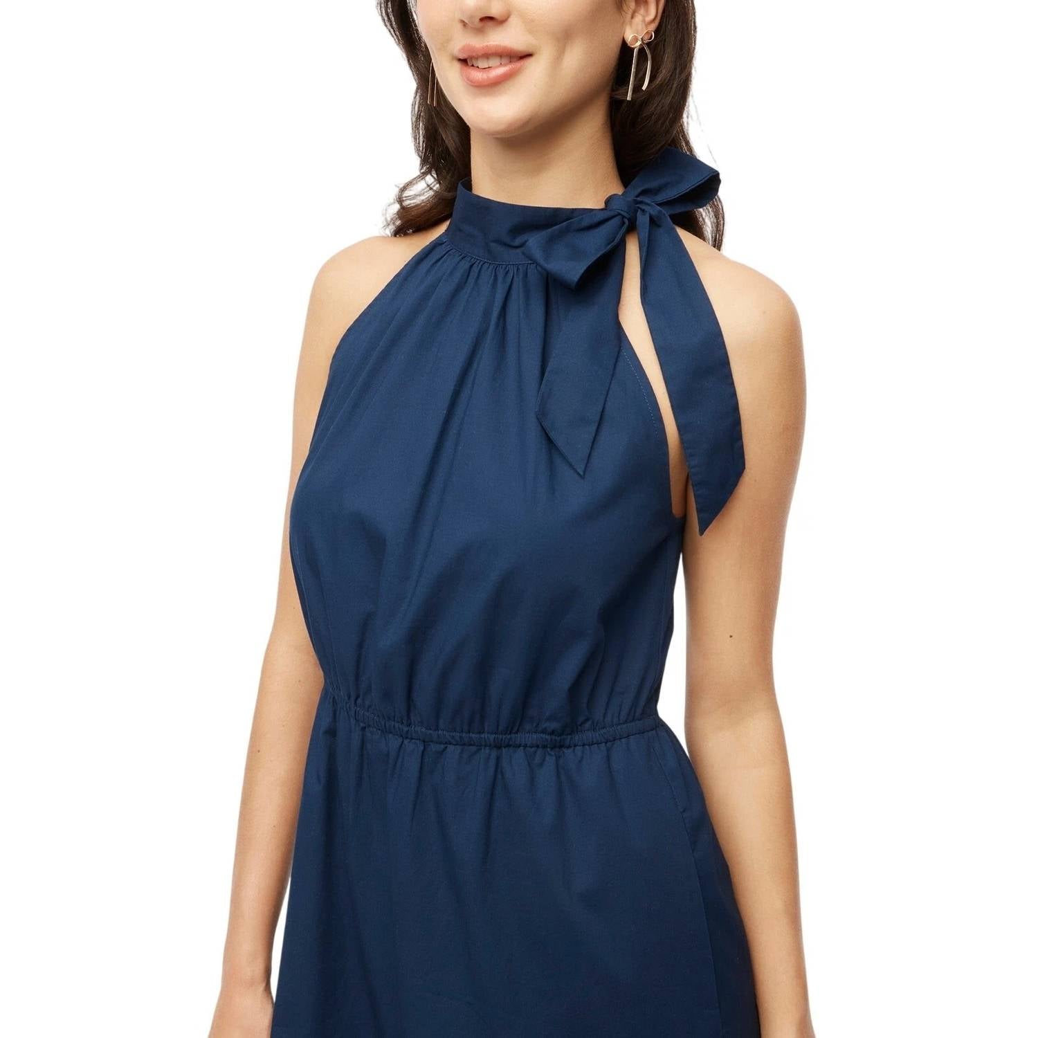 J.Crew - Poplin Halter-neck Mini Dress
