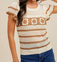 Hem & Thread - Crochet Ruffle Sweater