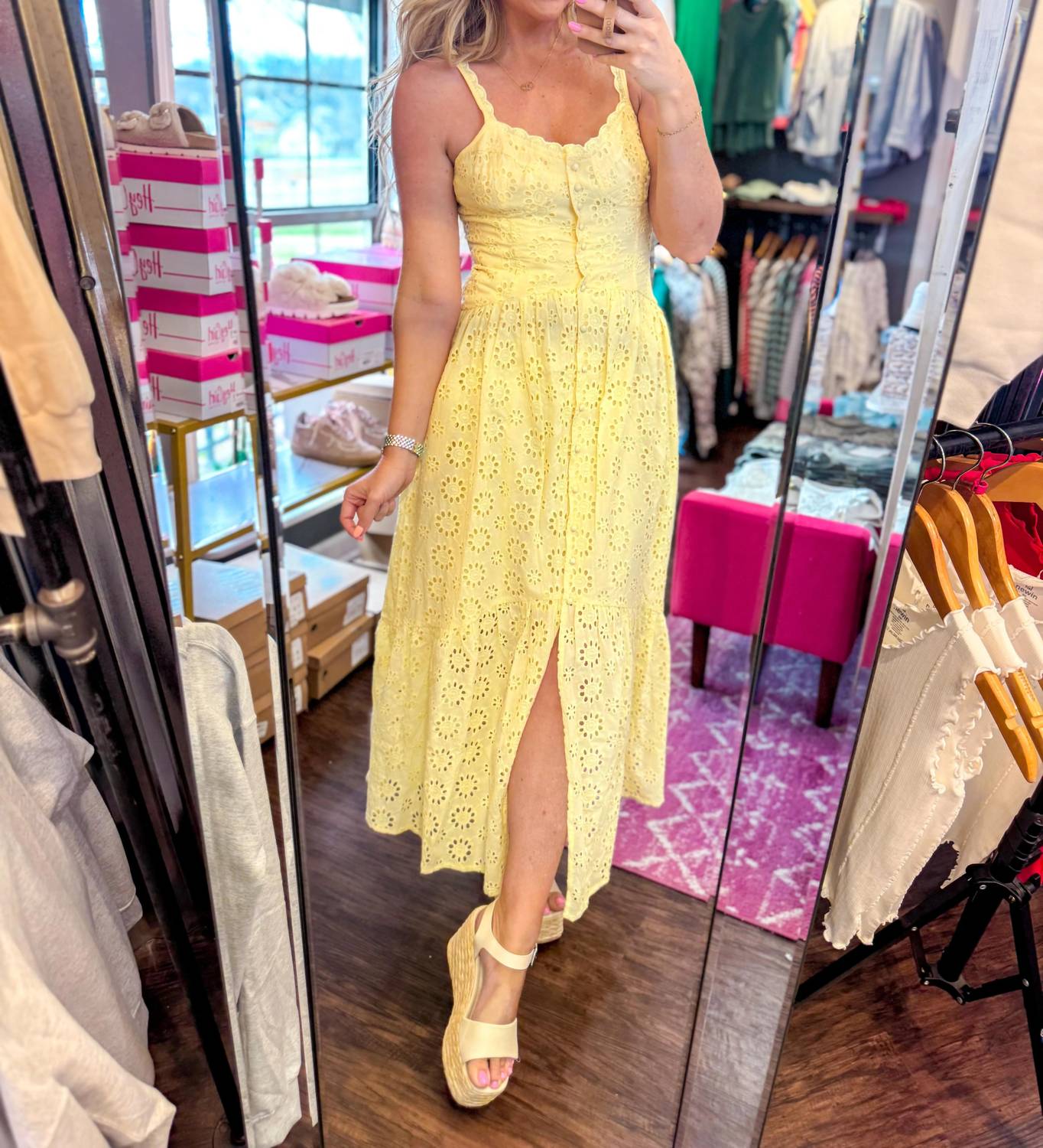 In-Loom - Sweet Breeze Eyelet Maxi Dress