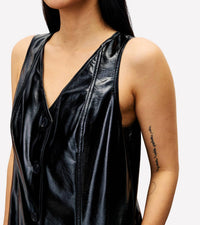 FRNCH Millet Sleeveless Mini Dress in black - women's dress - alternate view
