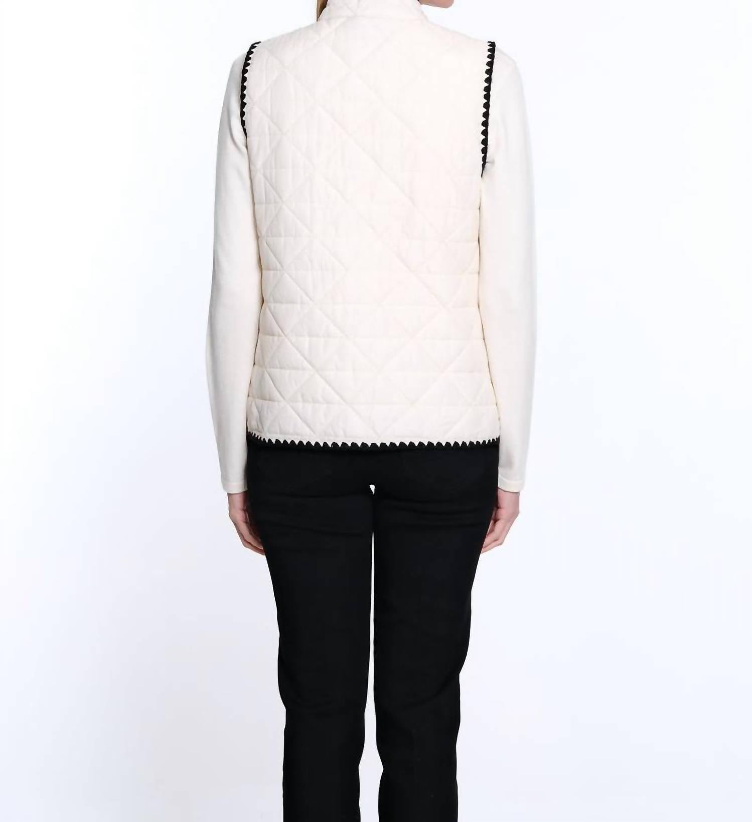 Multiples - Quilted Woven Vest