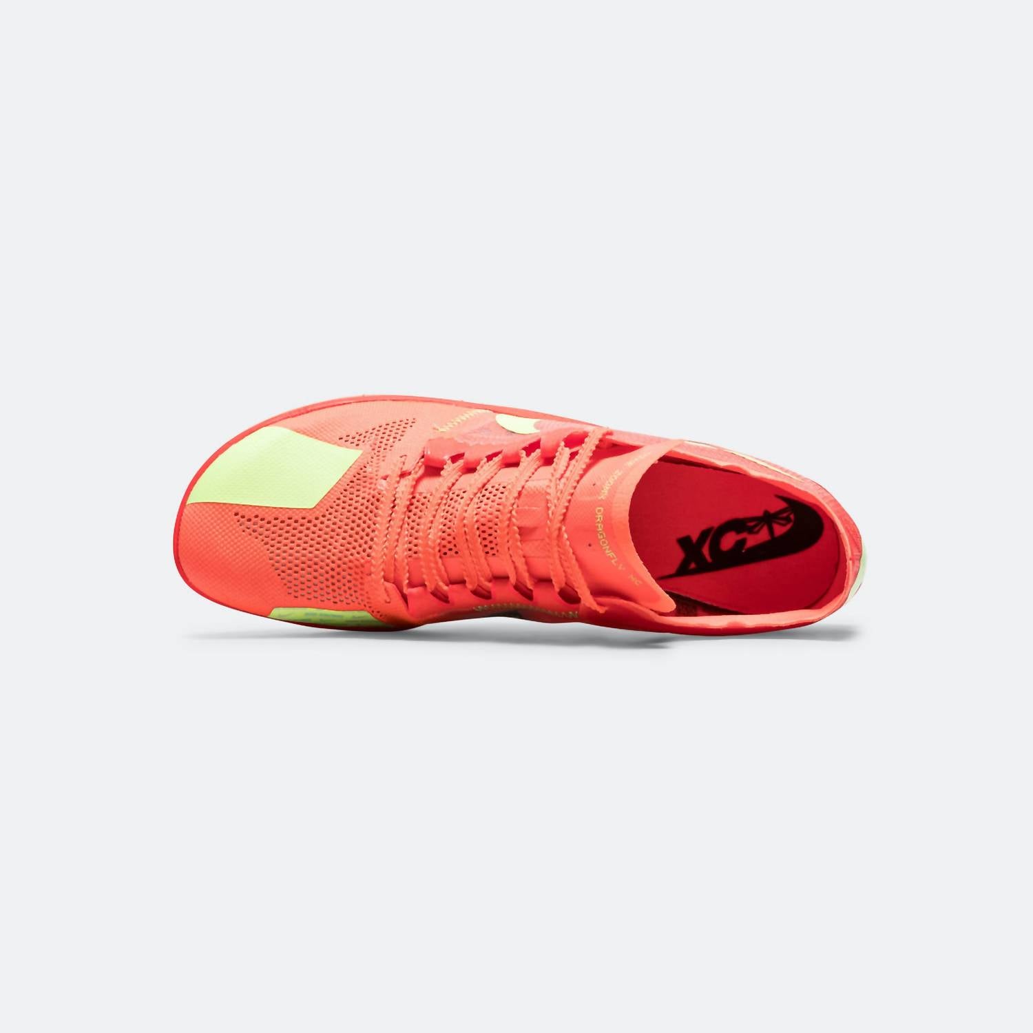 NIKE Men's Dragonfly Xc Shoe in hyper orange lime blast bright crimson - men's shoe - alternate view